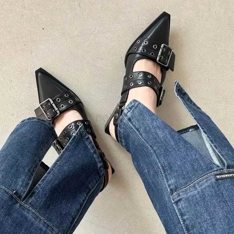 Shoe laces Gothic thick h high h s street style medium h punk casual sandals Z250420