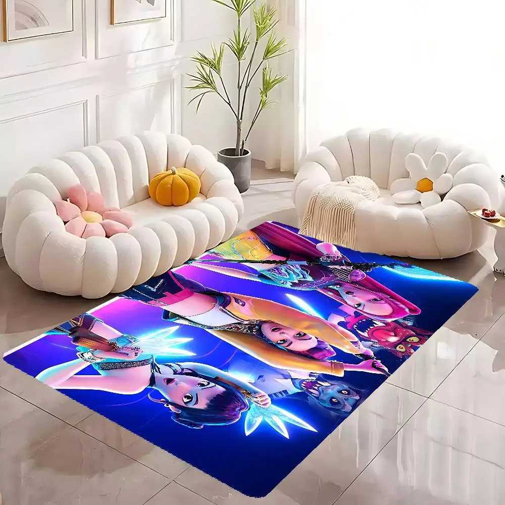 Kpop Demon Anmie H-Hunters Floor Carpet Nordic Style Home Doormat luxury Bathroom-Toilet Mats Bedroom Bedside MatsM251120