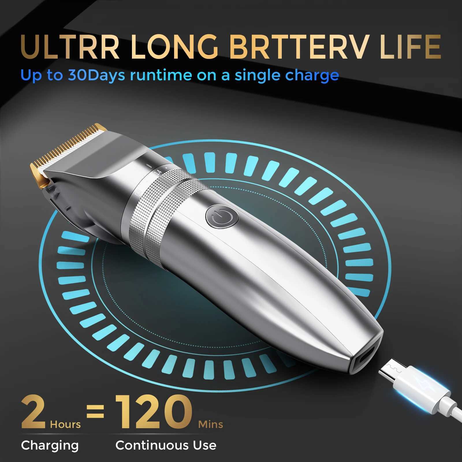 Sejoy Professional Hair Clippers for Men Rechargeable Beard Trimmer Cordless Barber Clippers for Hair Cutting GroomingT251120