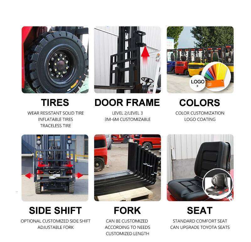 Lithium Battery 1.5 Ton 2 Ton Forklift Farm Forklifts CPCD15 CPCD20 Electric Forklift CPD15 CPD20 Hydraulic Fork Lift Truck