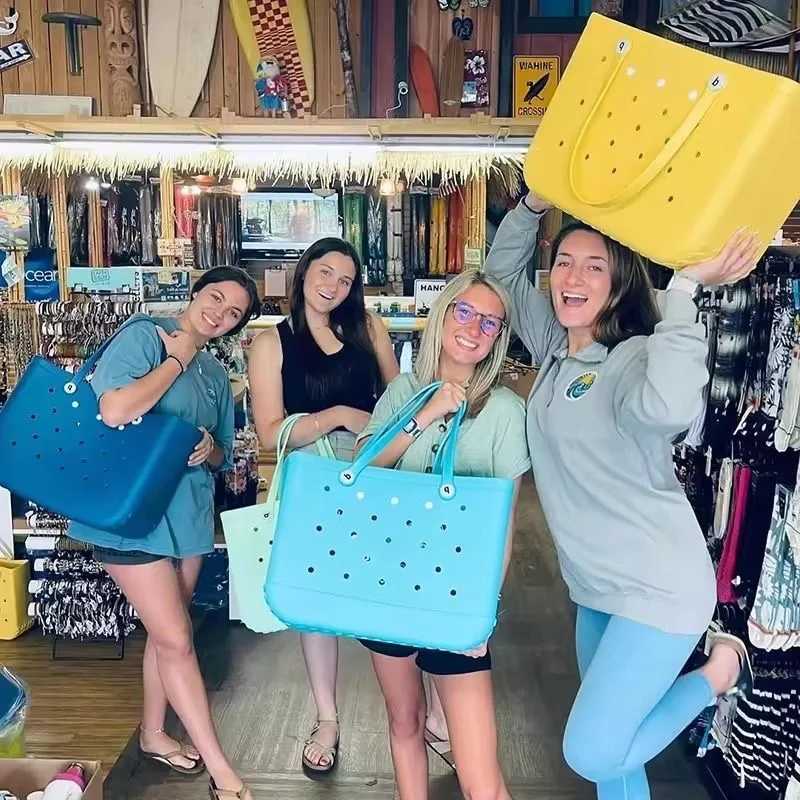 Beach Eva Bogg bag waterproof travel handbag womens washable handbag sports beach market swimming pool handbag w250420