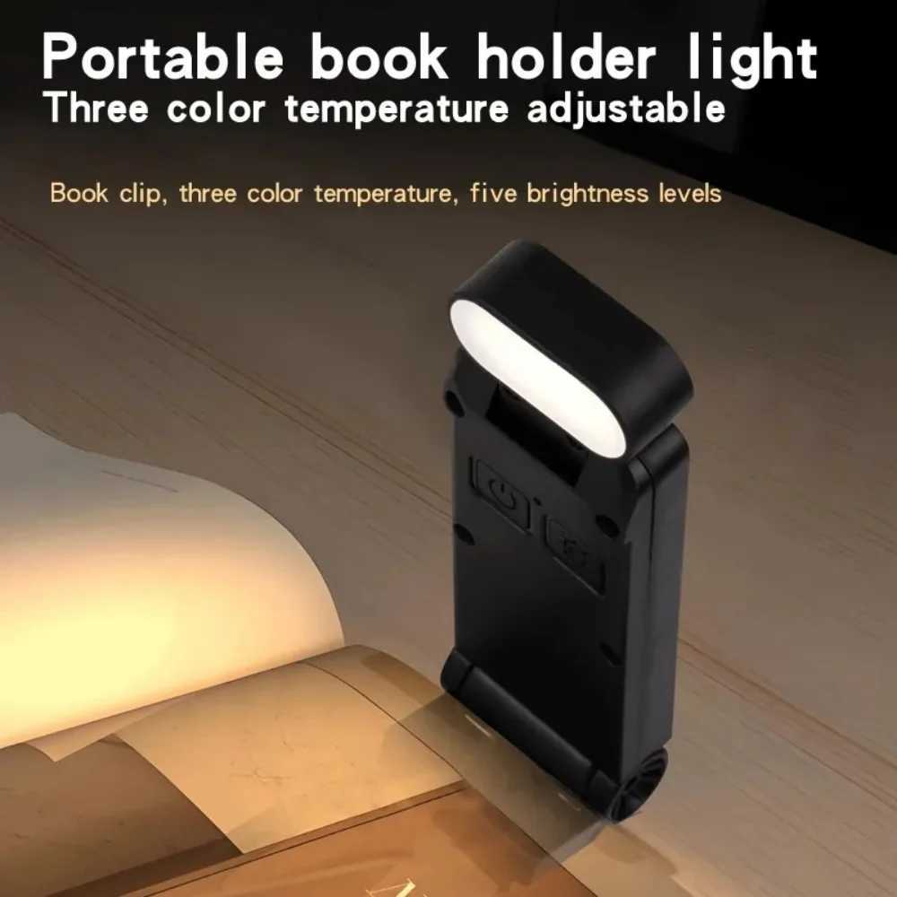USB Charging Clip Reading Light Bookmark Light Folding Clip Book Light LED Reading Lamp Mini Desk Lamp Eye Protection Book Lamp M251120