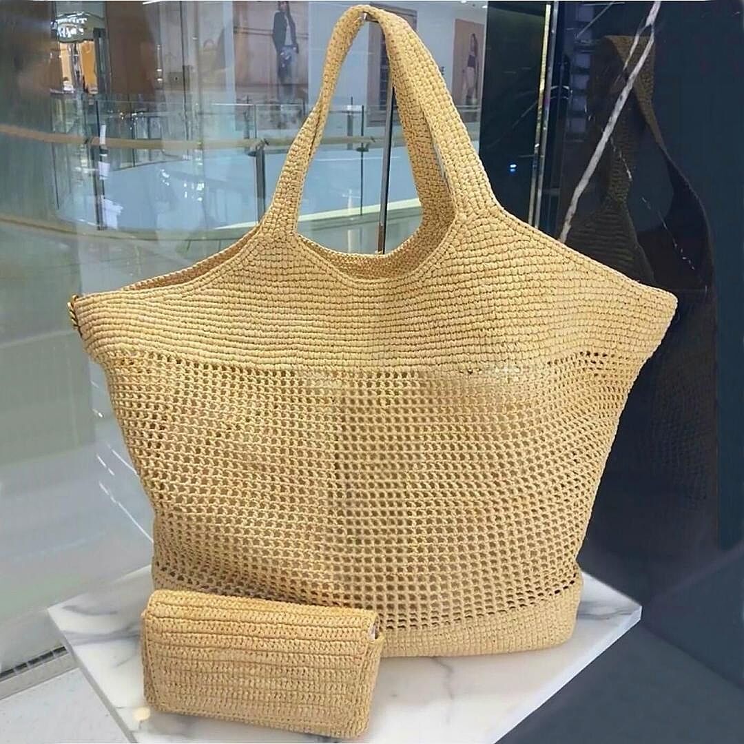 Luxury Tote Bag Designer Bag Women Handbag Raffias Straw Bags Summer Beach Bag Large Capacity Totes Shopping Bag Shoulder Bags Purse
