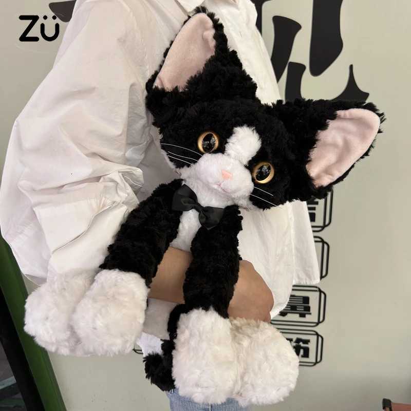 ZU 40cm Devon Rex Cat Plush Doll Cute Simulation Pet Kitten Devon Rex Plushies Lovely Soft Toy For Boy Girl BirthdayXJ251120