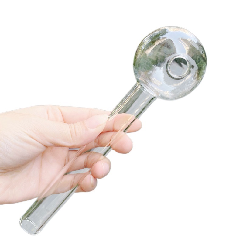 8 inch / 20cm Super big glass oil burner pipes 50mm ball thick glass pipe smoking accessories