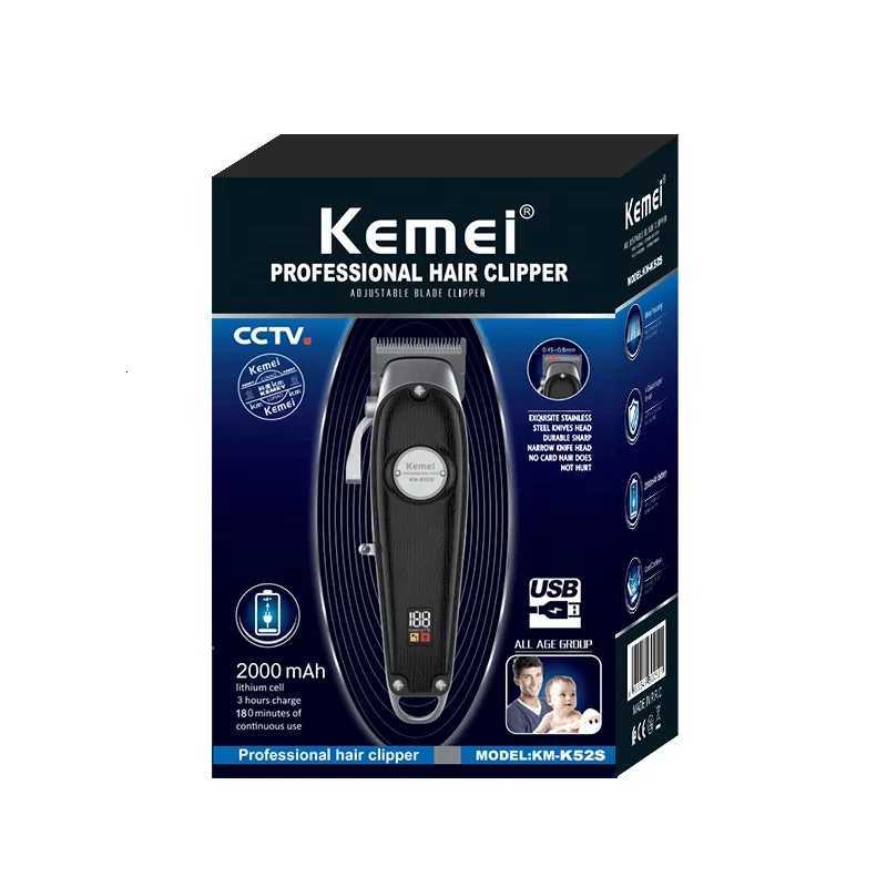 Keme Professional Hair Clipper For Men Rechargeable Beard Hair Trimmer Adjustable Electric Barber Hair Cutting MachineT251120