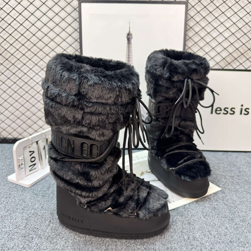 Budget-Friendly Snow Boots, High-Quality Performance Affordable Price Moon With Internal Height Increase, Non-Slip, Warm Skiing Waterproof Classic Sno