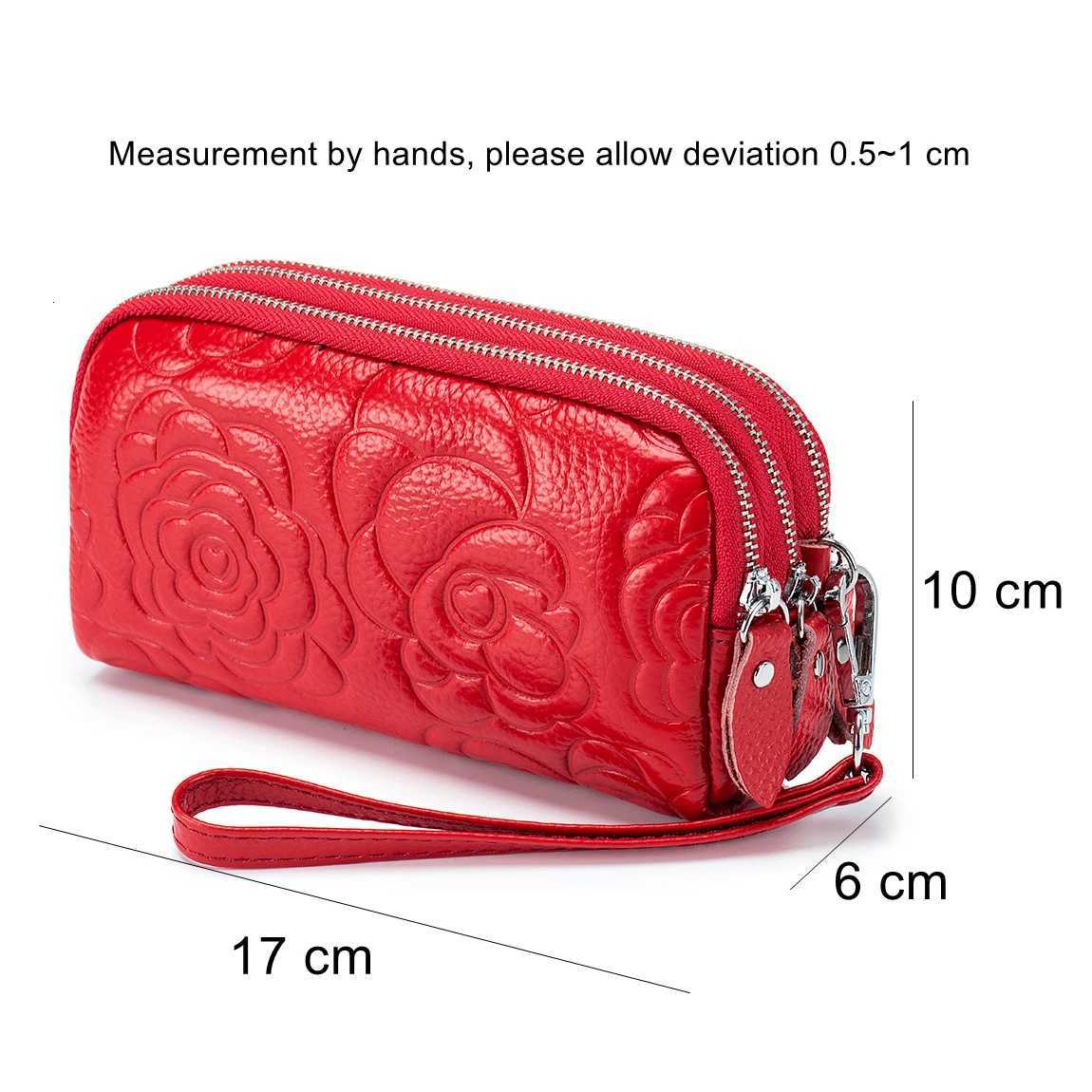 Genuine Leather Wallet Handbags For Women Embossing Process Rectangle Small Luxury Designer Female Messenger PurseW251120