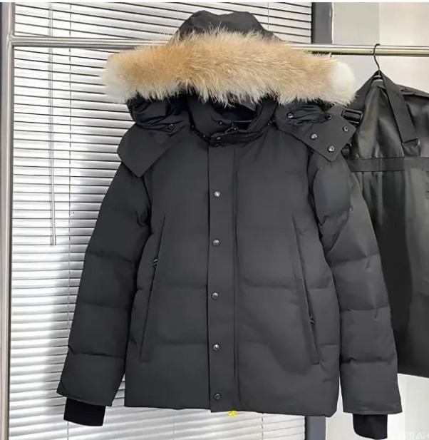 High quality new designer's big men's cool Down Jackets thick give girlfriend boyfriend Winter Parka Down Jacket Big Fur Hooded Warm Outdoor supercool men