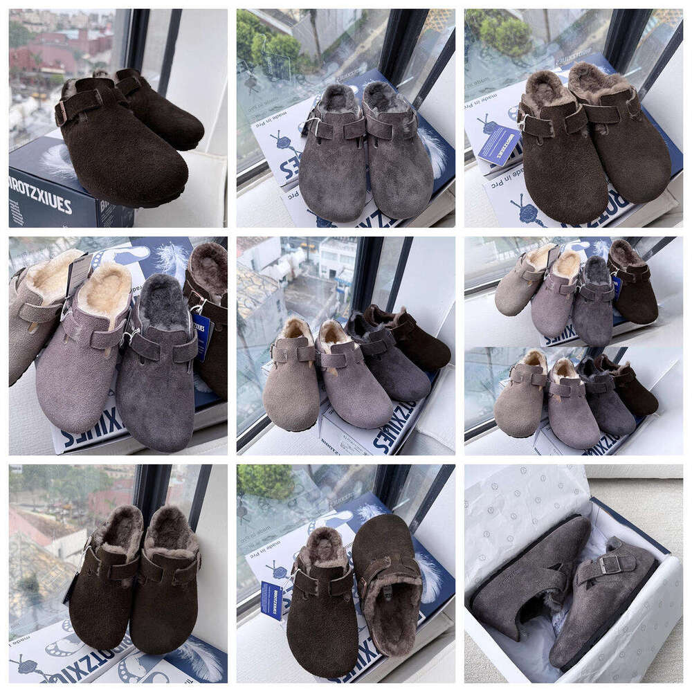 2025 new designer BIROTZXIUES Cowhide Hot half slipper Shoes Leather Cork Bottom Sandals for Women Casual Vintage Outerwear Slippers