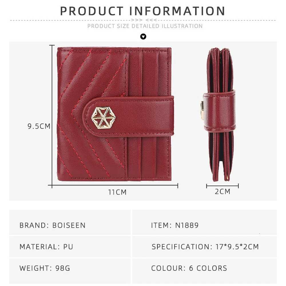 Baellerry Candy Color Clasp Coin Purse Pu Leather Women Wallet with Keychain Gift for Teen GirlsW251120