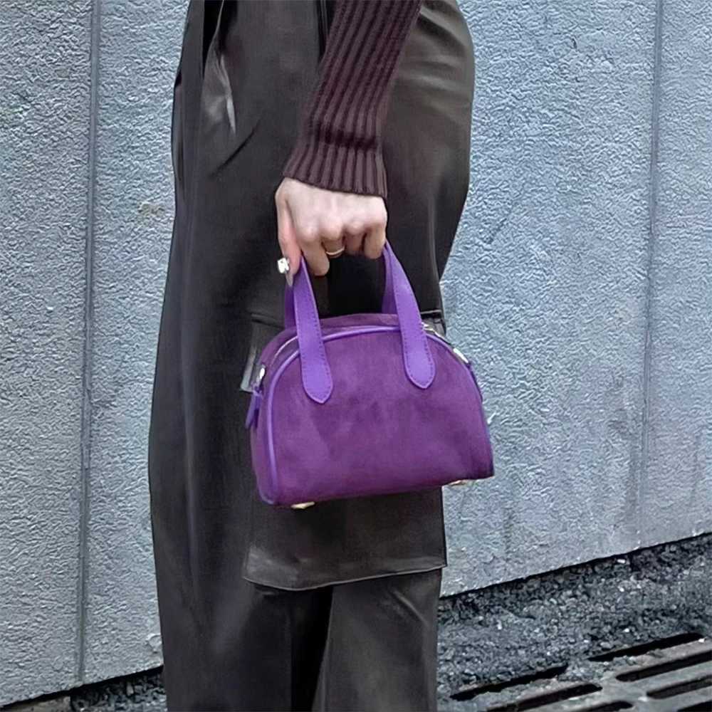 Wens Vintage Bost Bag Solid Suede Casual Handbags Large Capcity Casual Cmute Shoder Pack Fi Crossbody Bags Y251120