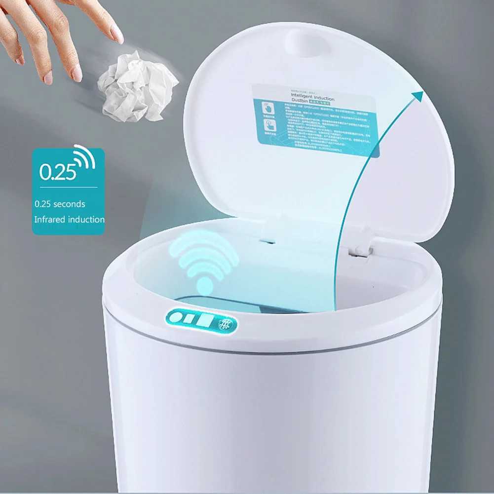 3L Electric Sensor Trash Can Removable Garbage Bin Automatic Desktop Waste Bin Clean Accessories for Home Office C251120