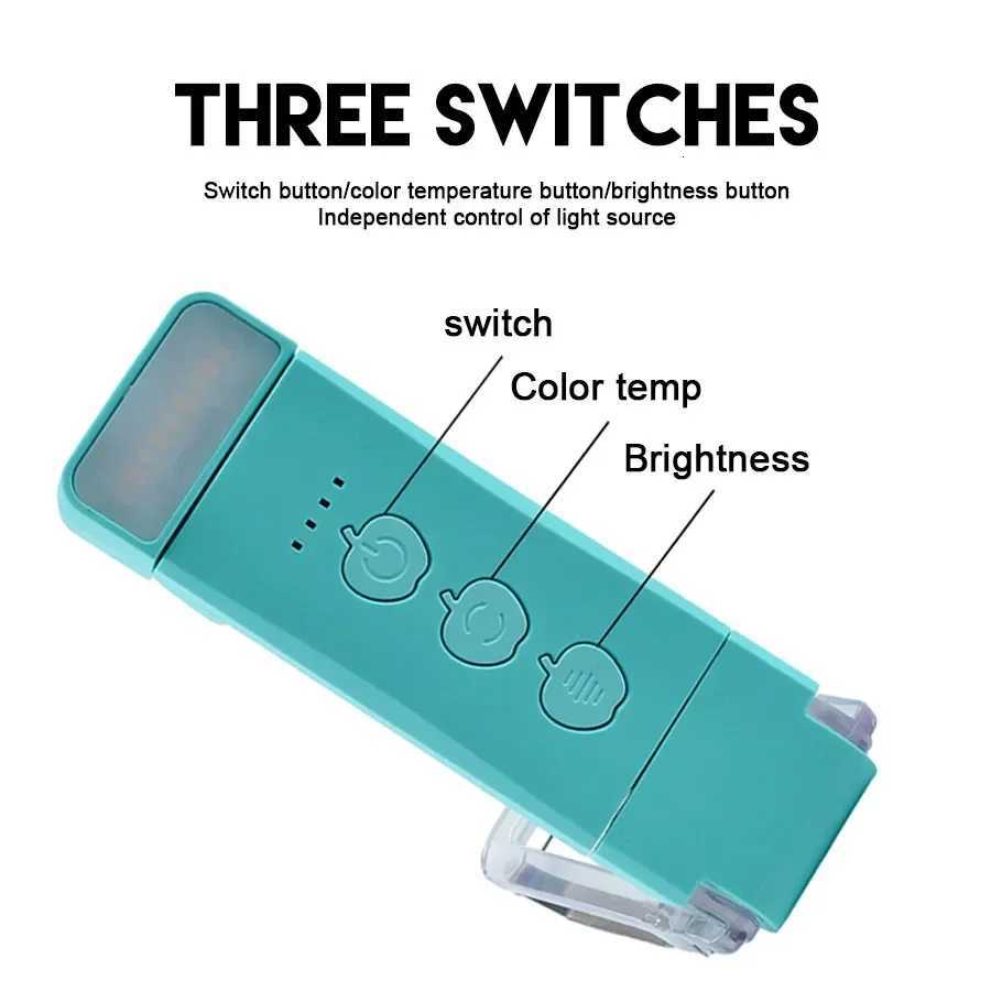 1800K-6000K Portable Clip Desk Light USB Rechargeable LED Book Light 500mAh Bookmark Reading Light Adjustable Brightness 15 Gear M251120