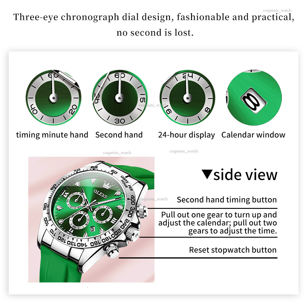 OLEVS Designer Women's Wristband Multifunctional Chronograph Quartz Watch Luminous Women's Watch Luxury Watch Free Delivery And Wholesale