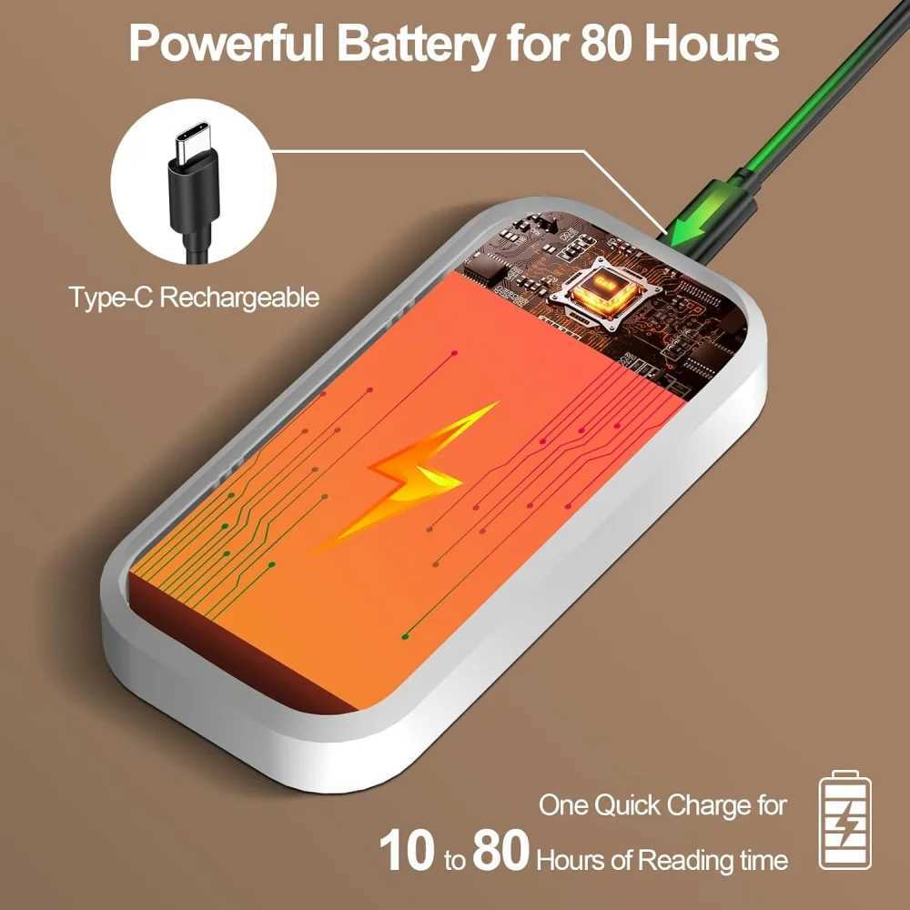 Wing Shaped Rechargeable Book Light Eye Protection Read Light Portable Beadroom Reading Light Kids Reading Lamp Mini Read Lamp M251120