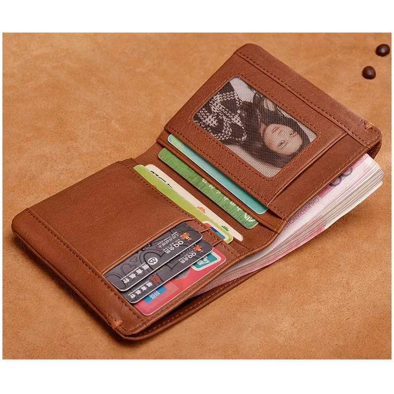 Top denim wallet soft leather wallet mens credit card holder luxury wallet black fashionable mens simple wallet W250419