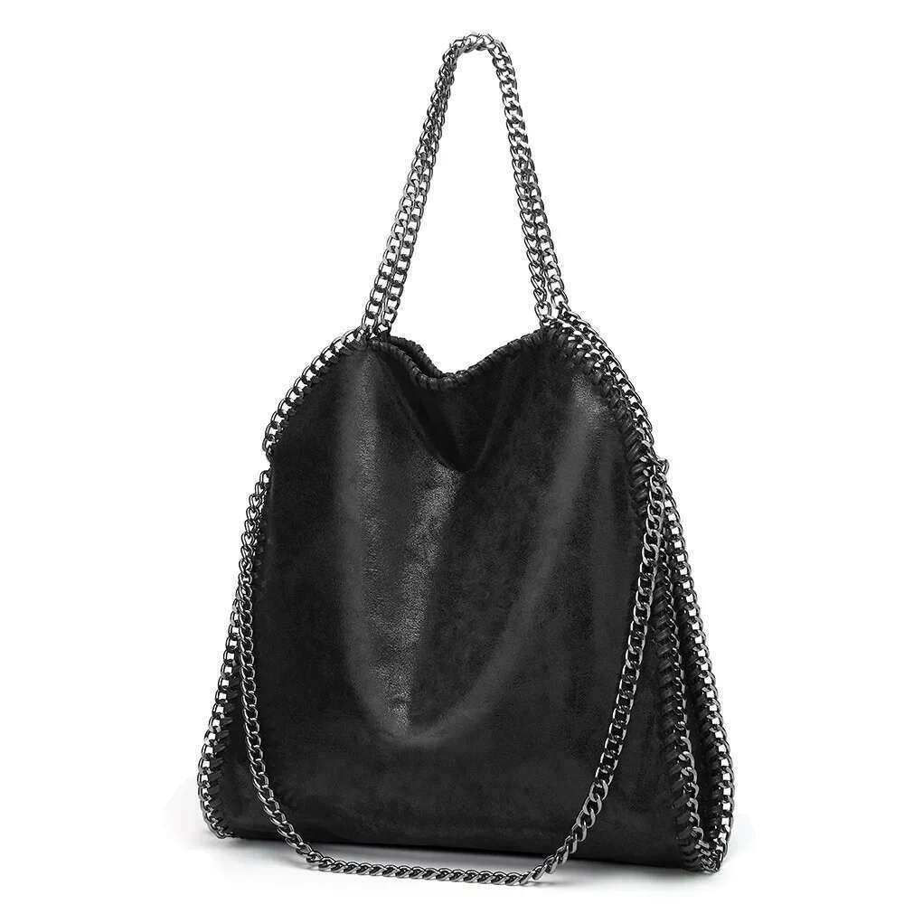 2024 New Stella Large Chain Handbag Single Shoulder Fashionable Polyester Fiber Women's Bag