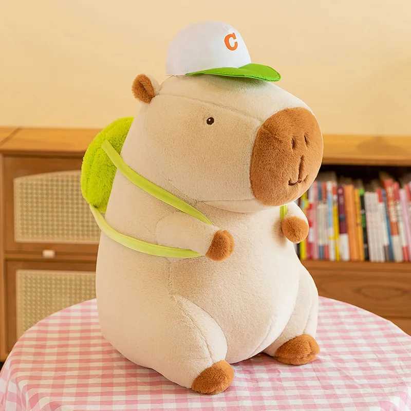 25-60cm Cute Capybara Plush Toy Simulation Capibara Fluffty Doll Internet Celebrity Animals Soft Stuffed Toy Room Decor Kid Gift G251120