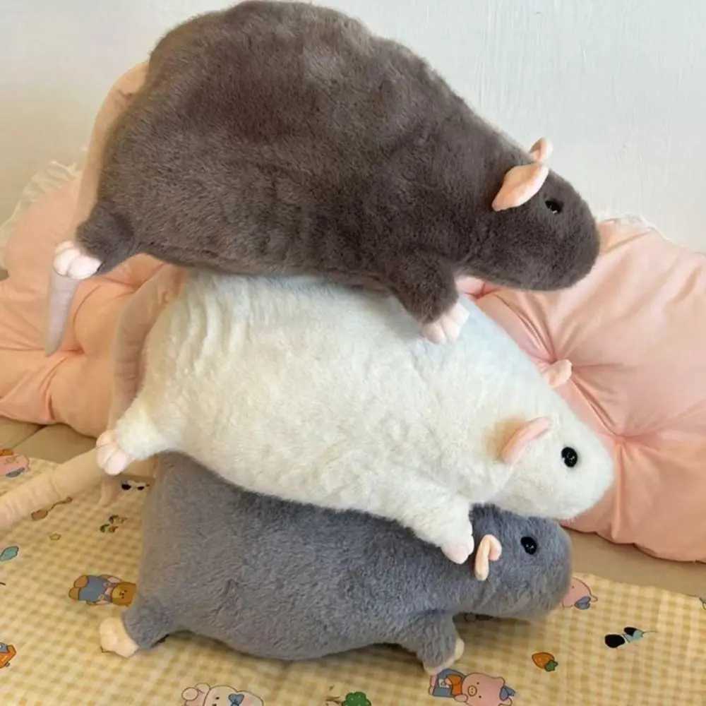 Cute 35/50cm Mouse Doll Plush Oversized Flower Branch Rat Doll Cartoon Soft Animal Figure Kids Gift Birthday G251120