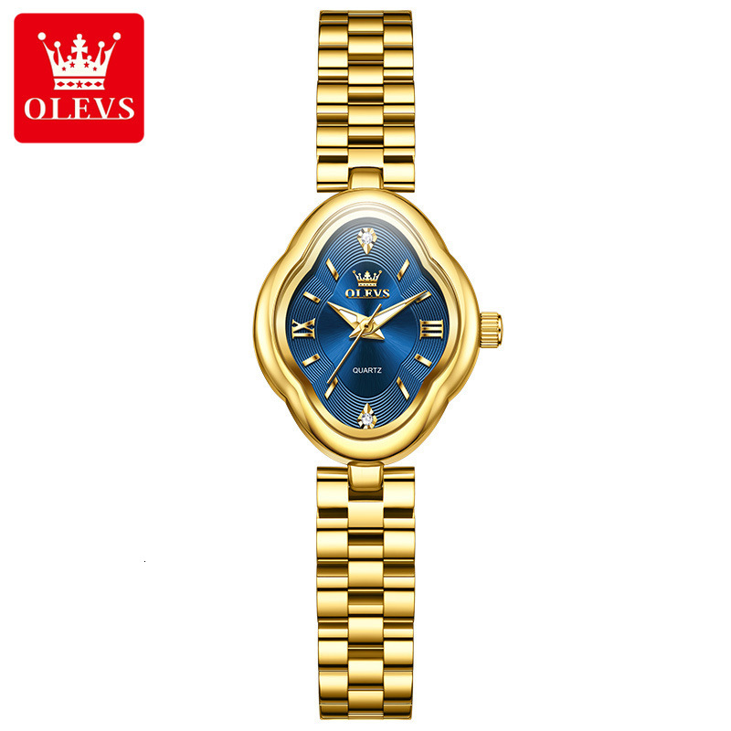 OLEVS Ms. Ou Offers A Watches Men Designer Brand-new Oval-shaped Retro Quartz Small Gold Watch That Is Waterproof And Luminous A Women's Watch Wi