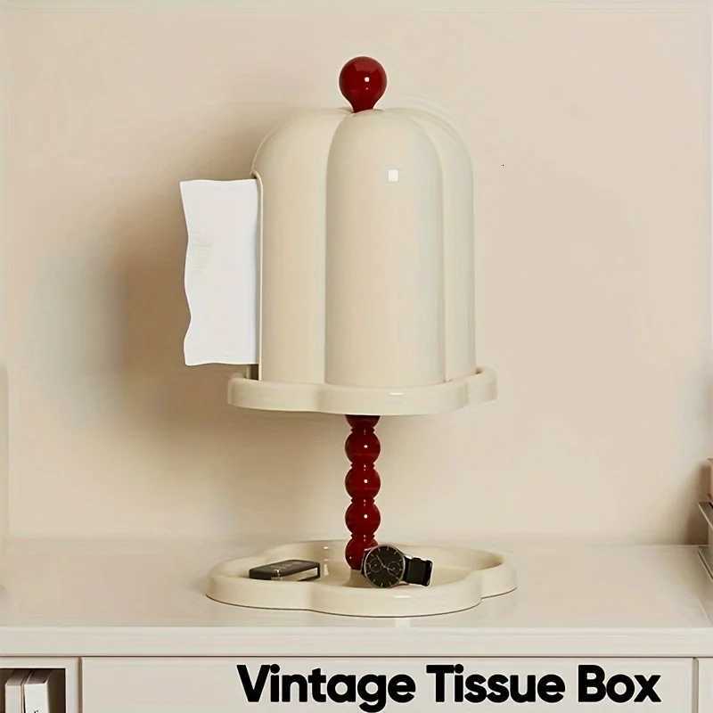 2pcs Double Layered Elegant Tissue Box with Lid Dust Proof Retro Design Living room Tissue Box Key Jewelry Organizer C251120