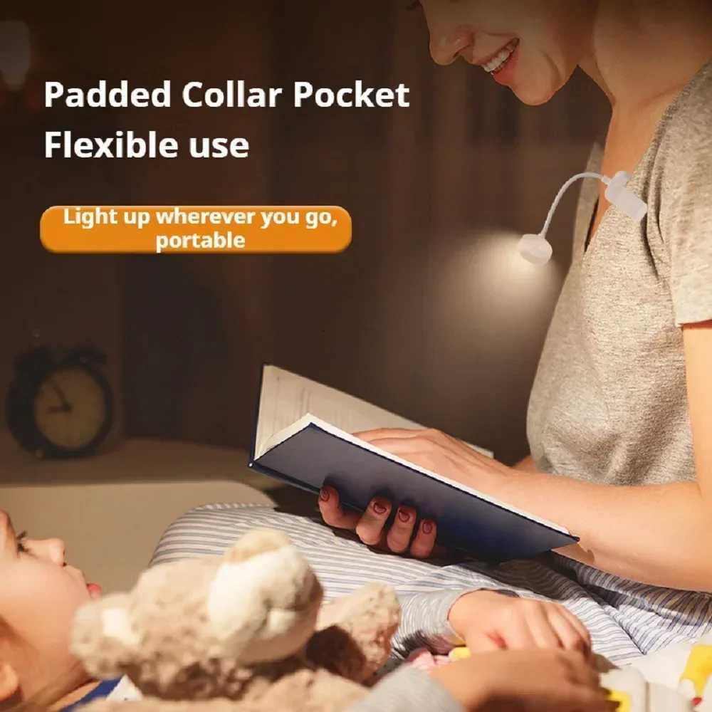Mini Clip Book Lamp LED Table Lamp Eye Protection 3 Colors USB Rechargeable Night Light Portable Bedside Student Reading Lamp M251120