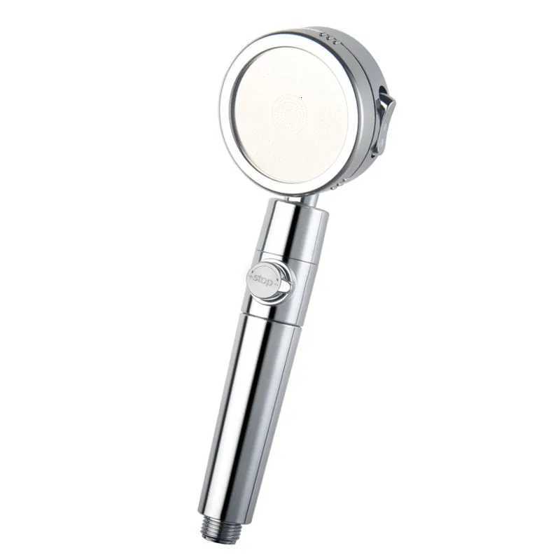 Powerful booster hand shower head PP cotton filtration one-touch stop water adjustment filtration water purification shower headM251120