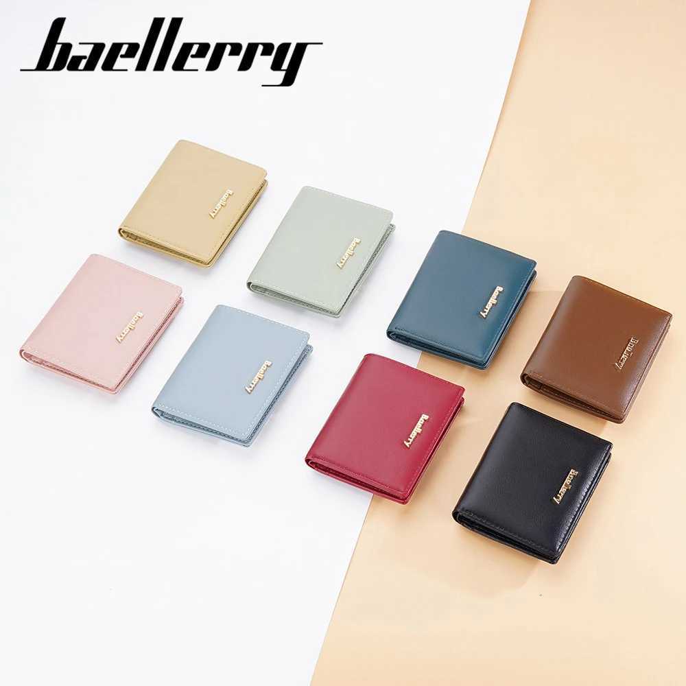 Small Minimalist Card Holder Baellerry Compact Zip Around Wallet for Women RFID Blocking Multi Pocket OrganizerW251120