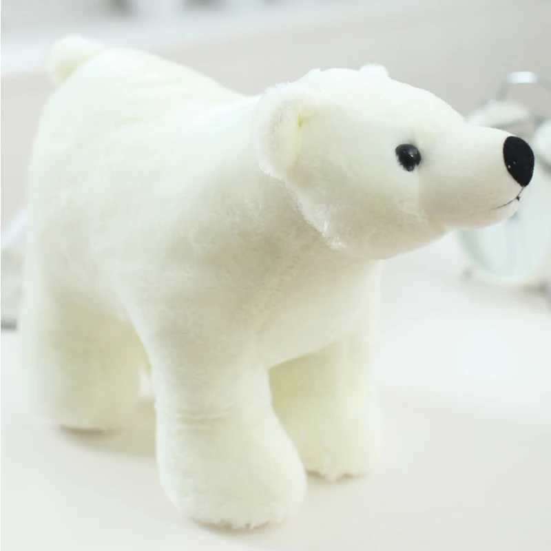20/25/35/45cm Super Lovely Polar Bear Family Stuffed Plush Placating Toy Pure White Bear Soft Fabric Doll Gift for Children G251120