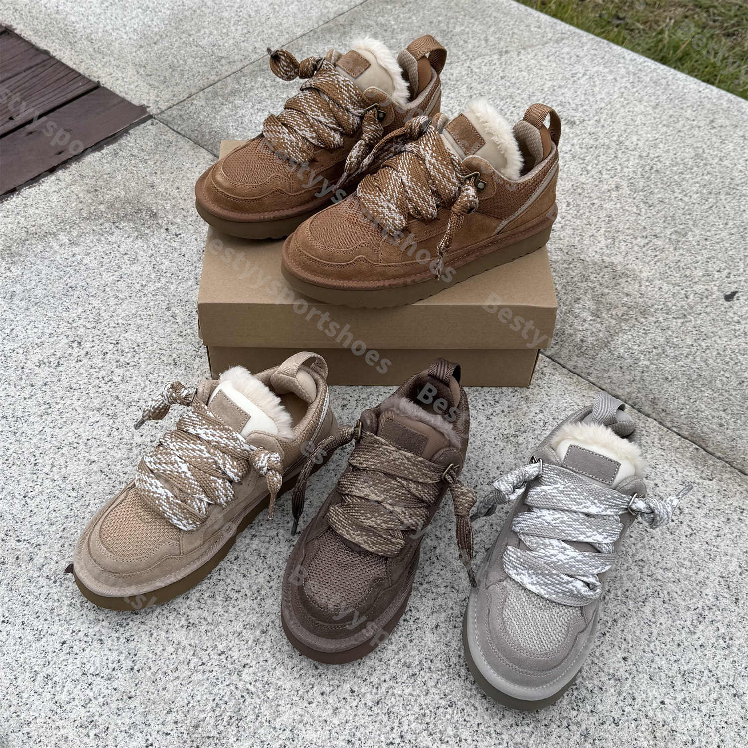 Designer Lowmel Sneakers Trainers Casual Shoes Boots Highmel Tasman Tazz Slippers Womens Baskets Sand Wool Sheepskin Winter Runner Fall Size 35-43