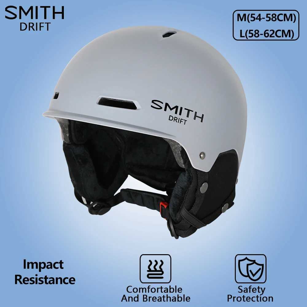 SMITH DRIFT Ski Helmet Lightweight Shockproof Winter Snowboard Snowmobile Skating Men Women Teenager Kids Adult Outdoor Sports L251120