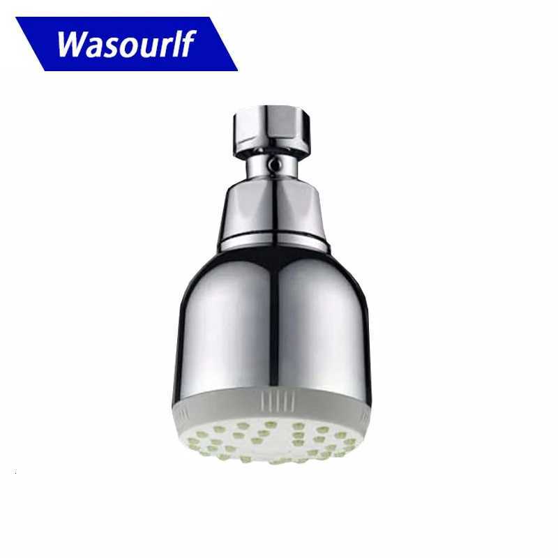 WASOURLF Air Trubo Intake Rain Shower Head Wall Mounted Pressurized Water Saving ABS Chrome Plated Top Ceiling Shower Rose HotelM251120