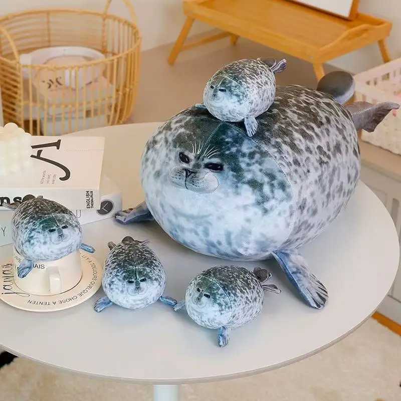 20/30/40/50 cm New Simulation Mother and Child Seal Doll Plush Toy Cartoon Anime Cute Pillow Childrens Birthday Gift Doll G251120
