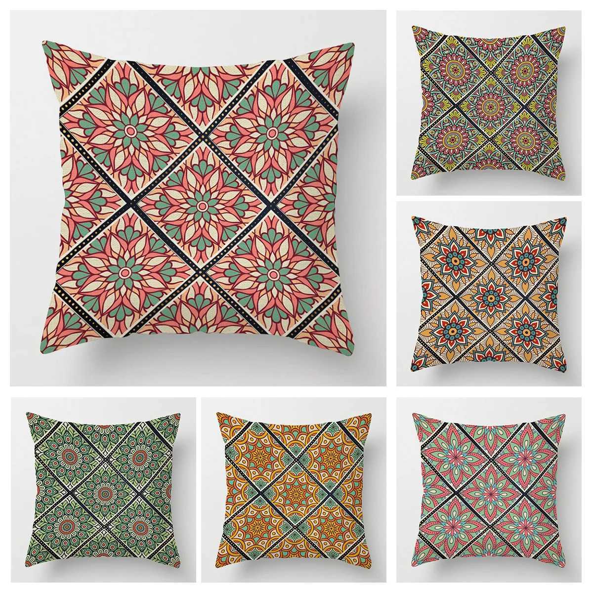 Pillow Case Floral Covers - Durable Soft Elegant Cushion Covers for Sofa Chair Car Seat Stylish Home Decor C251120