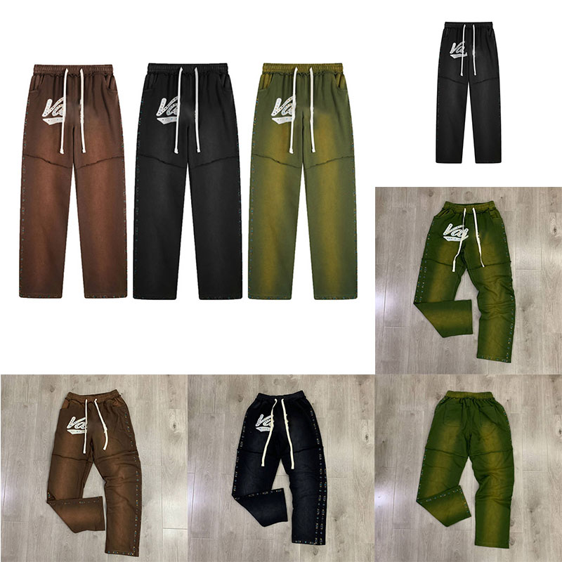 Designer Men's Pants Y2k Version Fashionable Baggy High Waisted Couple Straight Leg Sports Pan And Minimalist Striped Casual
