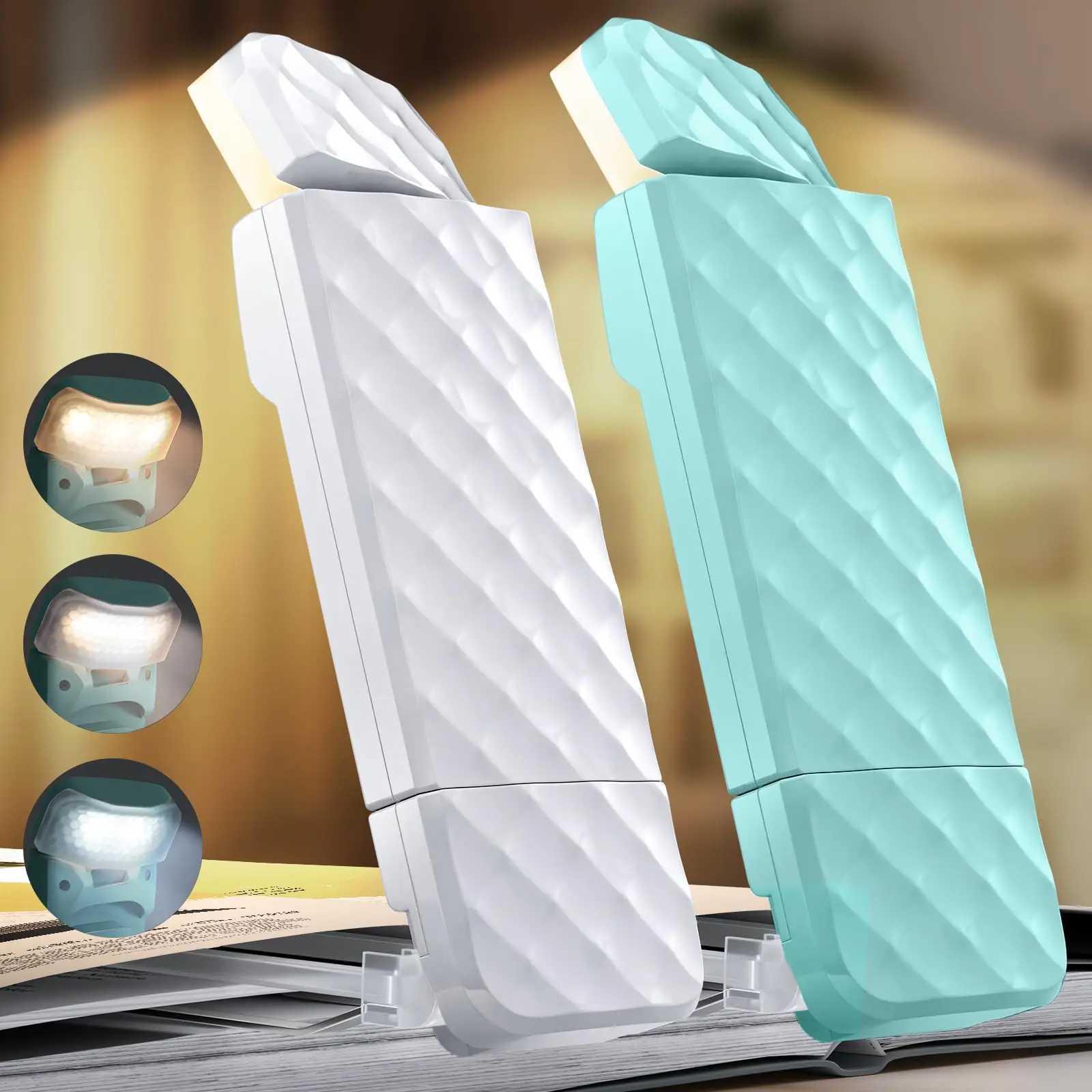 New model book holder lamp USB rechargeable portable fixed reading lamp 3 colors and 5 brightness levels M251120