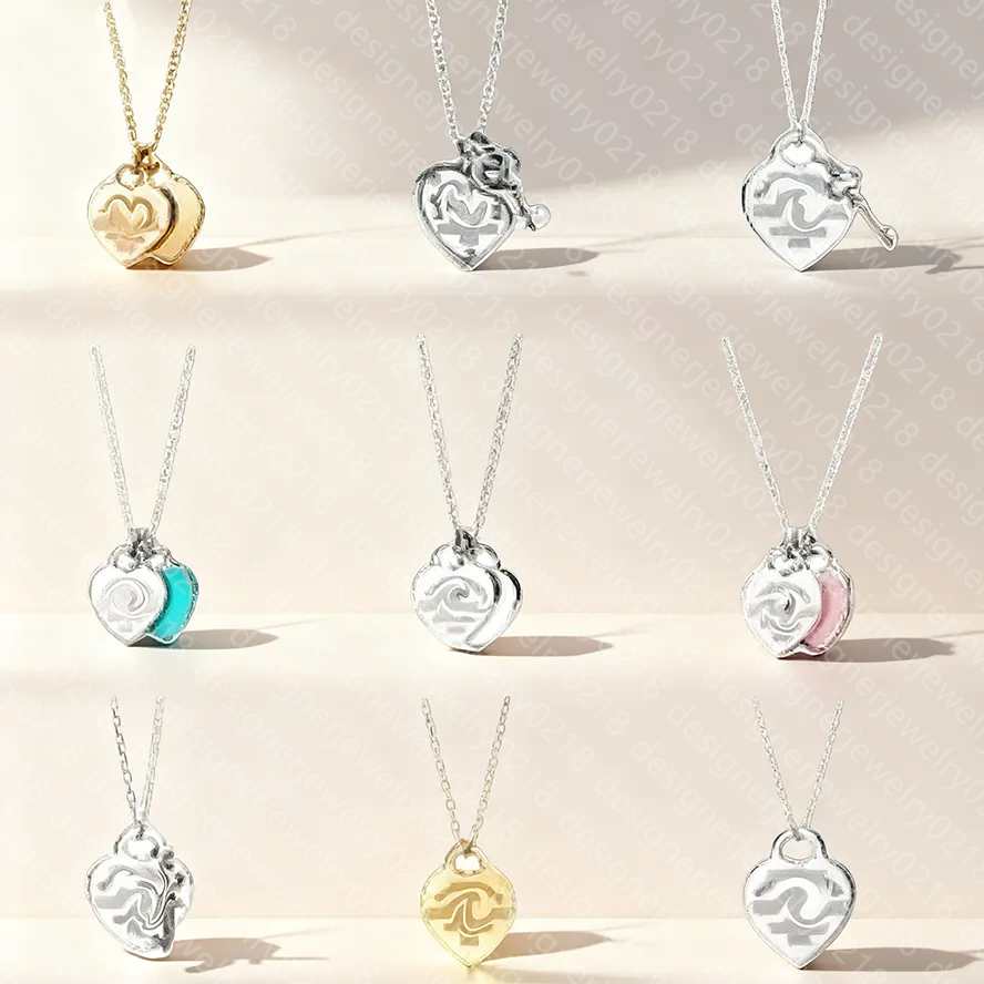 Necklace designer necklace for women girls luxury jewelry diamonds crucifixion metal chain thin letter pendant charm necklaces Charm Valentine's Christmas gift