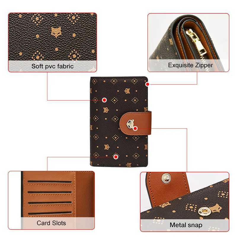 FOXER PVC Womens Card Holder Wallet Fashion Signature Multi Card Slot Elegant Ladies High Quality Wallet Best Gift for WomenW251120