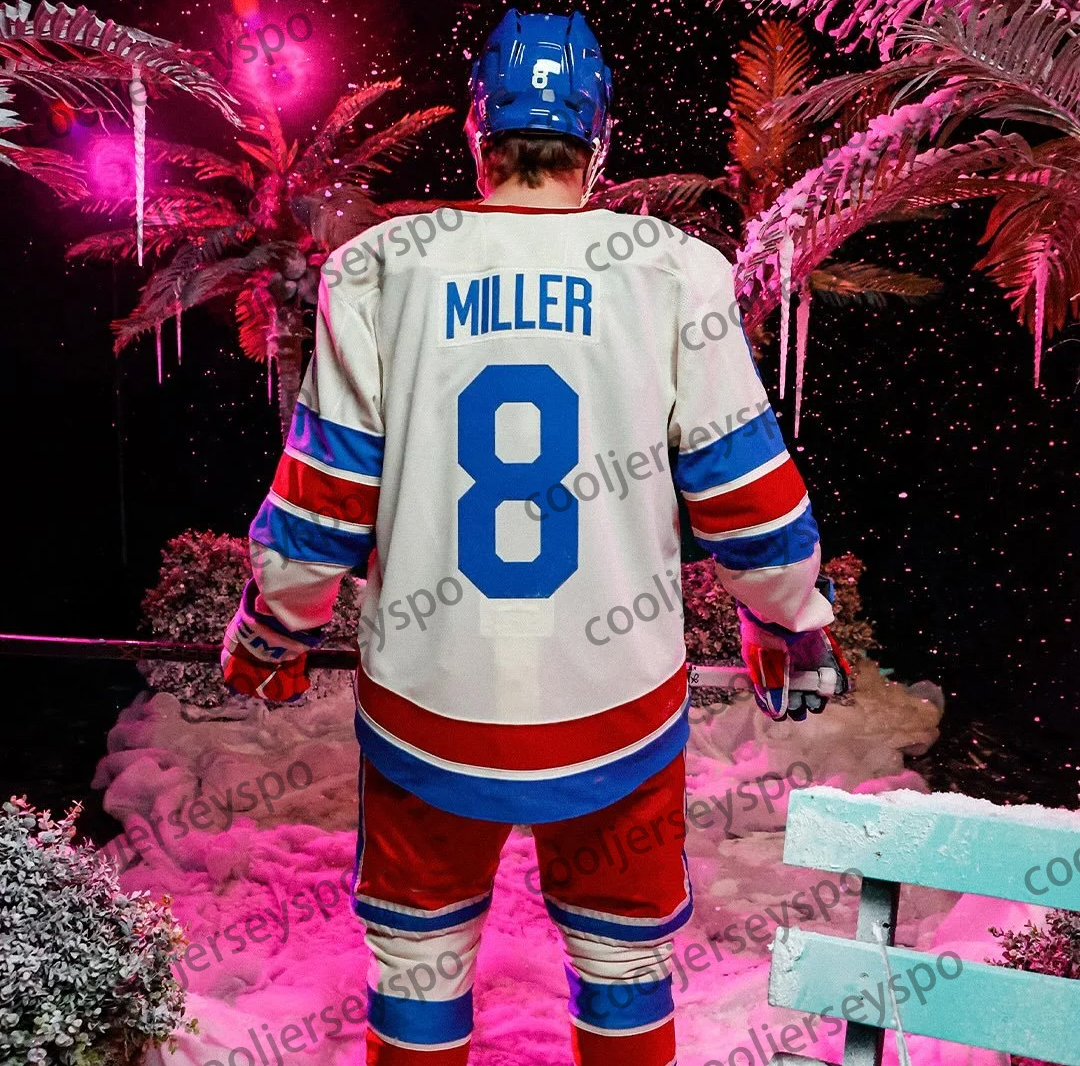 8 J.T. Miller Matt Rempe 2026 Winter Classic Jerseys Chris Kreider Artemi Panarin Mika Zibanejads Igor Shesterkin