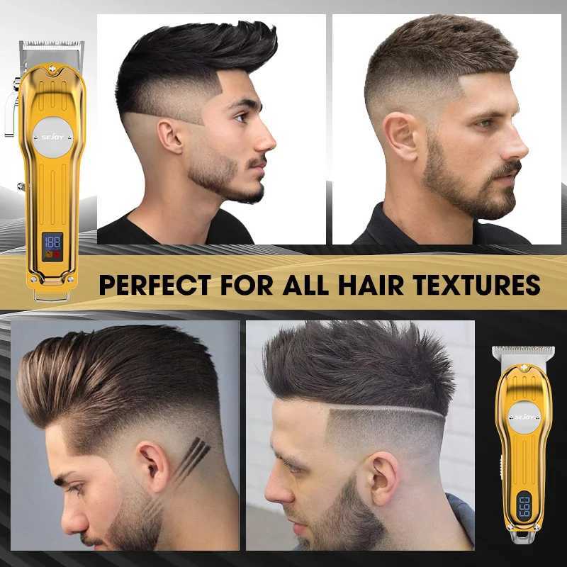 SEJOY Electric Hair Clippers for Men Professional Cordless Barber Clippers Rechargeable Beard Trimmer LED Display Trimmer KitT251120