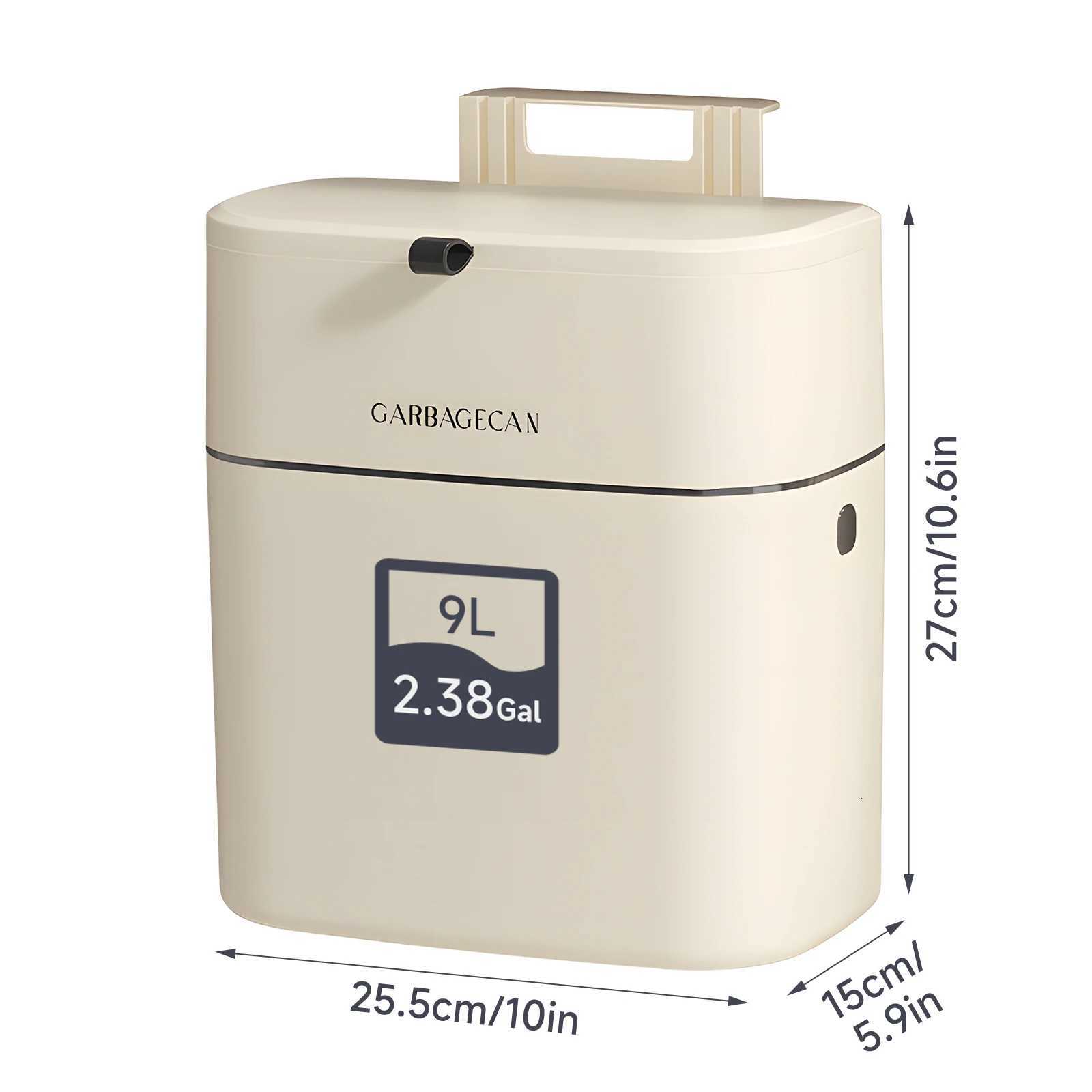 1PC hanging garbage can space-saving kitchen garbage can for kitchen cabinet door under sink garbage can plastic compost bin w C251120