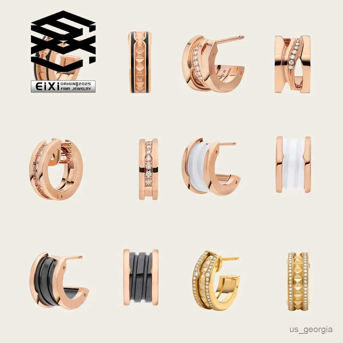 Fashion and Versatile S925 Zircon Earrings High Quality Workplace Versatile Jewelry Gift Box Set - Birthday Gift H25417