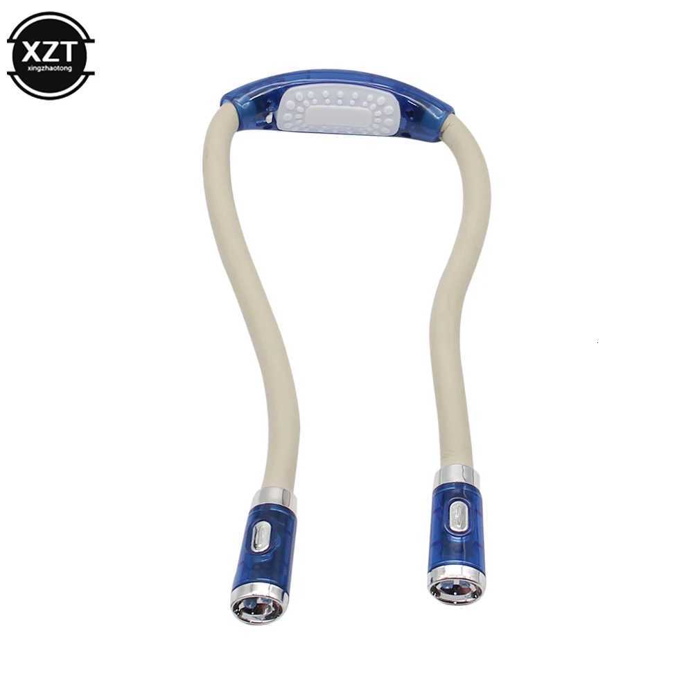 Flexible Neck Hug Book Light LED Neck Night Handsfree Led Neck Light Hug Reading Lamp Novelty Led Night Camping Light Flashlight M251120
