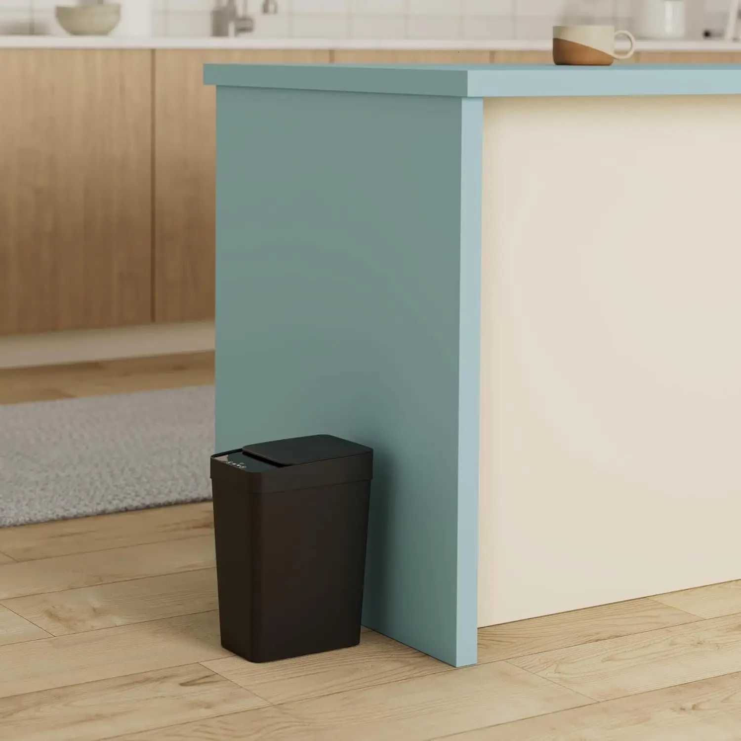 ONEKA Automatic Bathroom Gap Slim Trash Can Motion Sensor-Activated Trash Can with Lid Diaper Smart Trash Bin Kitchen Office C251120