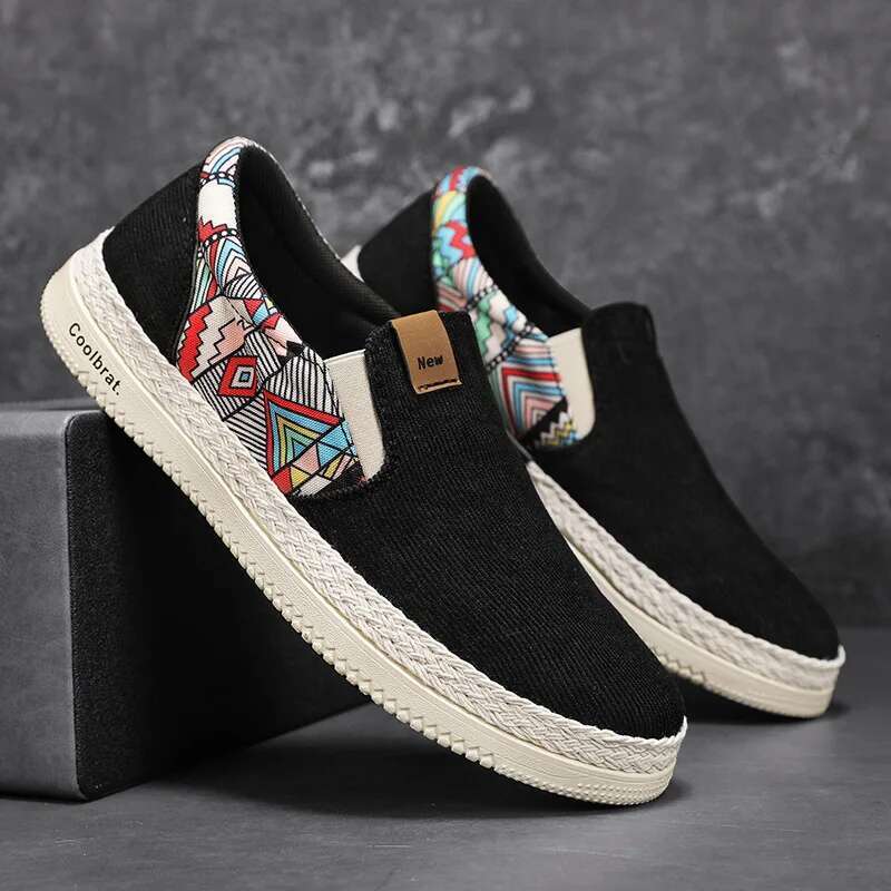 Flat Canvas For Men Fisherman en Cloth Loafers Summer Men's New Style Sneakers Male Casual Shoes Man