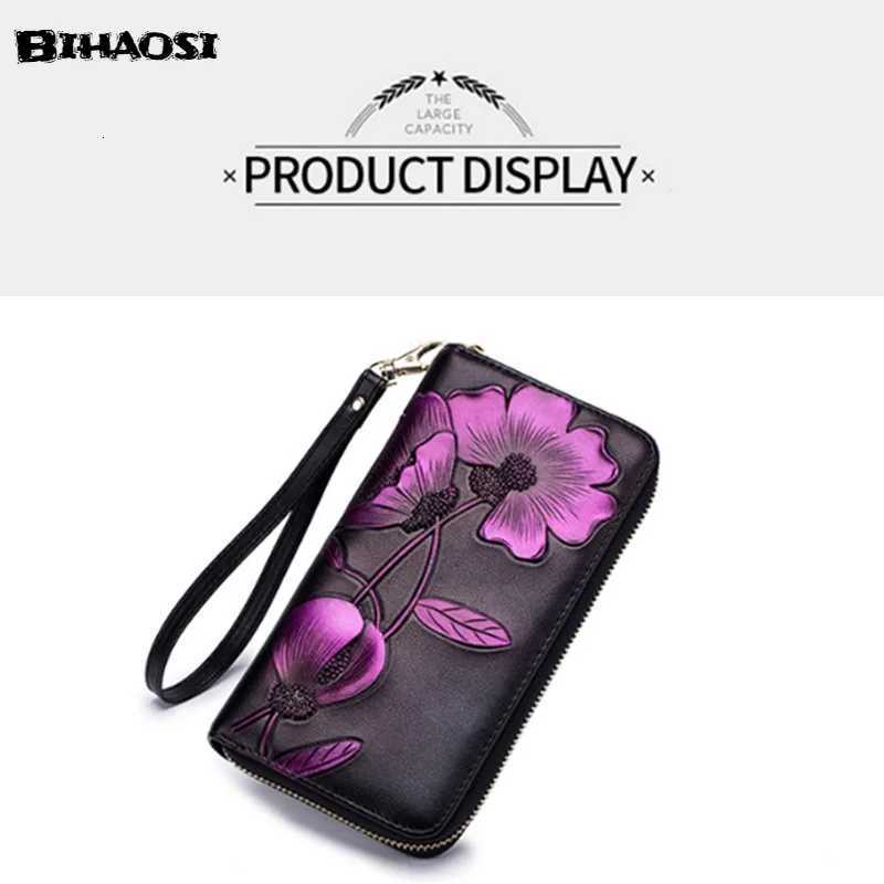 Womens long leather wallet Ladys purse Leather handbag Embossed Wallet shoulder bag fashion bag Cowhide Fashion WalletW251120