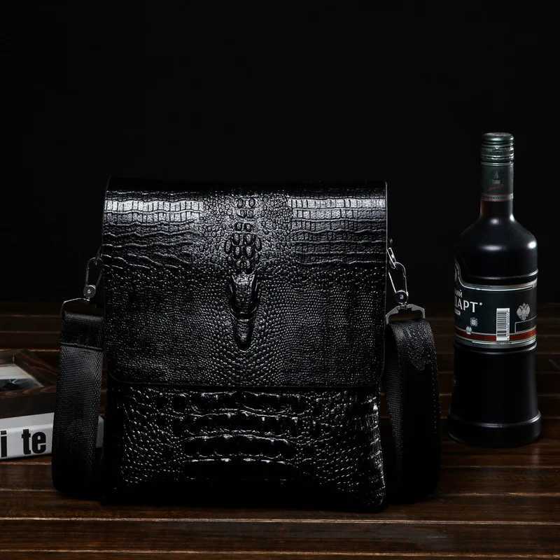 Luxury Brand Messenger Bag Men Leather Business Alligator Shoulder Bag Male Casual Satchel Crocodile Grain Crossbody Bag For Men W251120