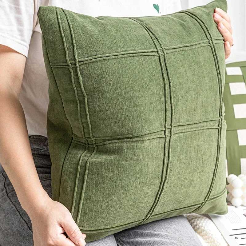 Pillow Case High End Green Cover Decorative Modern Light Luxury Geometric Texture Cases Home Living Room Sofa Cushion Covers C251120