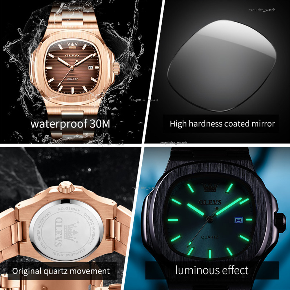 OLEVS Designer Men's Fashion Casual Youth Fashion Multi-functional Quartz Watches Punk Waterproof Men's Watches Luxury Watches Free Delivery